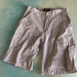 English Laundry Shorts 31 x 12 inseam Grey Stripe